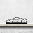 Carrera GT Silhouette Metal Art Stand, Custom Car Silhouette Metal Decor, Personalized Gift For Car Lovers, Gift For Him