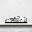 Corvette c5 Silhouette Metal Art Stand, Custom Metal Sport Car Silhouette Wall Art - Garage Wall Decor Gift For Him