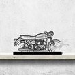 600 1962 Silhouette Metal Art Stand, Custom Metal Sport Car Silhouette Wall Art - Garage Wall Decor Gift For Him