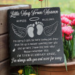 Miscarriage Baby Memorial Stone for Garden or Bedroom, Custom Name and Year Memorial Stone for Infant Loss Gift