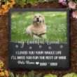 My Faithful Friend, Custom Pet Memorial Stone for Garden or Bedroom, Memorial Gift for Dog Cat Keepsake