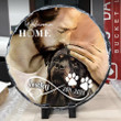Personalized Rottweiler Memorial Stone, Dog with Jesus Hug in Hand, Pet Memorial Gift for Lost of Dog, Dog Sympathy Gift