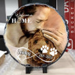 Labradoodle Dog Memorial Stone, Dog with Jesus Hug in Hand, Custom Dog Memorial Stone, Loss of Dog Gift, Sympathy Gift