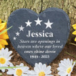 Stars Are Opening In Heaven, Customized Memorial Stone for Home or Garden, Remembrance Gift, Sympathy Gift