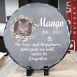 Never Be Forgotten, Customized Cat Memorial Stone for Home and Garden, Sympathy Gift for Loss Of Dog, Cat