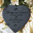 Always And Forever In Our Heart, Memorial Garden Stone, Custom Name and Date Stone, Remembrance Gift
