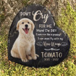 Don't Cry for Me, Customized Pet Memorial Stone for Home or Garden, Memorial Gift for Loss of Dog Cat