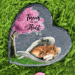 Personalized Shiba Inu Sleeping in the Wing Angel Stone Memorial Gift for Shiba Inu Lovers Memorial Pet Table Decor