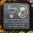 It Broken Our Heart To Lose You, Pet Memorial Stone for Home or Garden, Custom Pet's Photo Stone for Loss of Dog, Cat