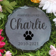 Forever Loved Personalized Pet Memorial Stone, Custom Sympathy Gift for Lost of Pet, Memorial Gift