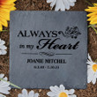 Personalized Memorial Garden Stone, Custom Name And Date Remembrance Stone, Sympathy Gift