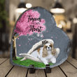 Personalized Cavalier King Charles Spaniel Sleeping in the Wing Angel Stone Gift for Dog Lovers Memorial Pet Table Decor