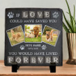 Personalized Pet Memorial Stone, Custom Pet's Photo Memorial Stone for Garden or Bedroom, Gift For Loss of Dog, Cat