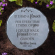 If I Have A Flower, Personalized Memorial Garden Stone, Custom Name And Year Memorial Keepsake, Sympathy Gift
