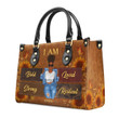 I Am - Personalized Leather Handbag