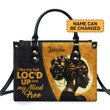 I Like My Hair Loc'D Up - Personalized Leather Handbag