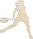 Sport Tennis - Laser Cut Out Unfinished Wood Craft Shape