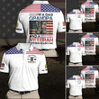 US Military Memorial Day Gifts, Custom US Military Polo, I'm A Dad, Dad Gifts, Gifts For Him, Veteran military Gifts