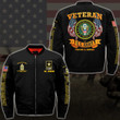 US ARMY Veteran  Bomber Jacket Custom Your Name And Rank, Army Veteran Jacket, Army Gifts
