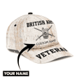 Army Veteran Hats, Custom Veteran Hats, Custom Name XT British Veteran Army Classic Cap 01