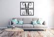 Family Name Sign, Custom Metal Sign, Split Monogram Sign, Door Hanger, Metal Wall Art, Metal , Personalized Metal Sign, Metal Sign Laser Cut Metal Signs 12x12IN