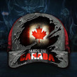 Made In Canada Canadian Flag Vintage Hat Old Retro Patriotic Proud Being Canadian Merch Classic Cap