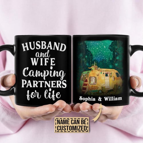 Personalized Creations Customized Gifts Camping Camper Partners For Life Custom Mugs