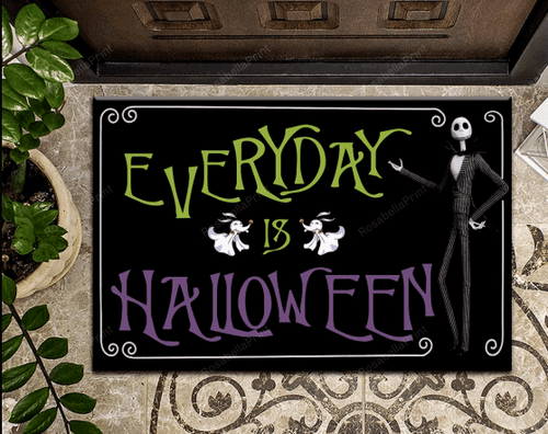 Everyday Is Halloween Doormat, Horror Movie Doormat, Halloween Doormat, Scary Welcome Mat, Pumpkin King Dooormat, Halloween Door Decor Indoor Outdoor Floormat Doormats