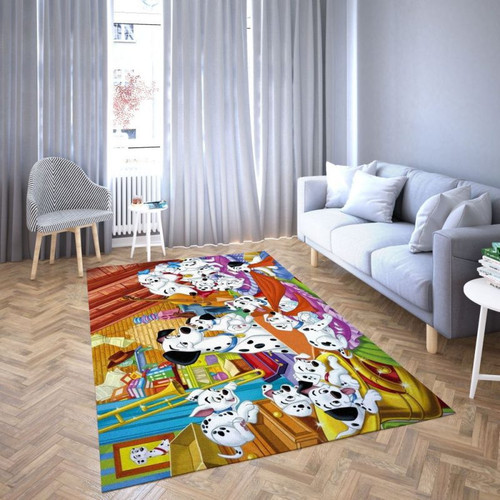 101 Dalmatians Of  Favorite Cartoon Movie 6 Area Rugs For Living Room Rectangle Rug Bedroom Rugs Carpet Flooring Gift RS132565