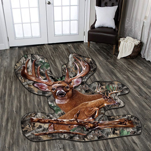 Deer Hunting Custom Shape Rug Carpet Rugs For Dining Room