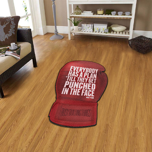 Decor Your Home Gym With This Boxing Gloves Custom Shape Rug Carpet