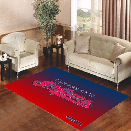 Cleveland Indians Logo Gradient Area Rugs For Living Room Rectangle Rug Bedroom Rugs Carpet Flooring Gift TTG137080
