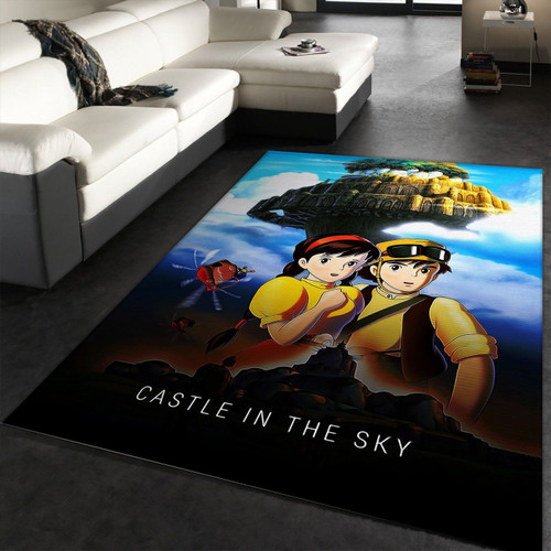 Castle In The Sky 1986 Movie Area Rugs For Living Room Rectangle Rug Bedroom Rugs Carpet Flooring Gift RS135985
