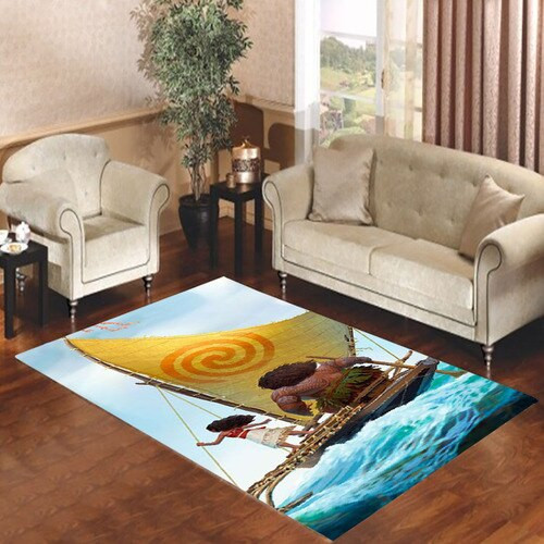 Moana Movies Princess Ocean Rectangle Rug Decor Area Rugs For Living Room Bedroom Kitchen Rugs Home Carpet Flooring TTG012256