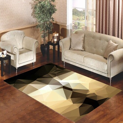 Gold Black Abstract Art Rectangle Rug Decor Area Rugs For Living Room Bedroom Kitchen Rugs Home Carpet Flooring TTG014562