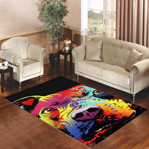 Dog Abstract Rectangle Rug Decor Area Rugs For Living Room Bedroom Kitchen Rugs Home Carpet Flooring TTG012395