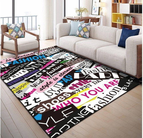 Hiphop Retro Rectangle Rug Decor Area Rugs For Living Room Bedroom Kitchen Rugs Home Carpet Flooring TTG015682
