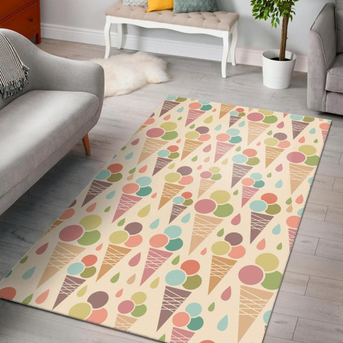 Ice Cream Cone Pattern Area Rug Bold Patterns Tasteful Style Home Decor