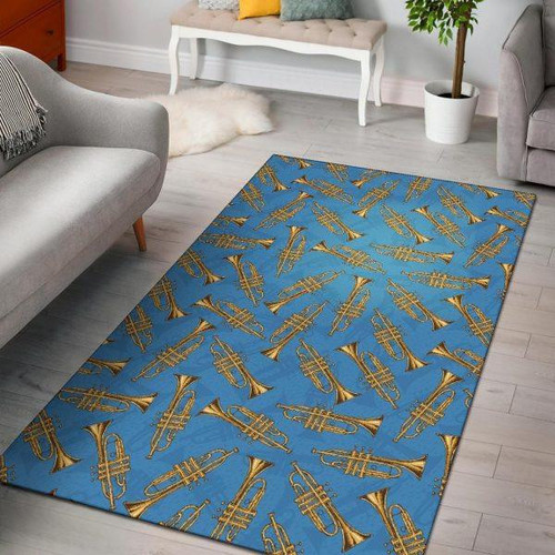 Print Pattern Trumpet Home Decor Rectangle Area Rug