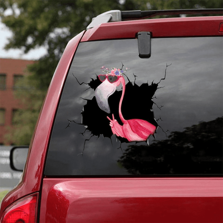 Funny Flamingo Duck Decal Humor Vinyl Stickers For Cars Gifts, Renault Sport Stickers 12x12IN 2PCS