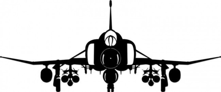 F 4 Phantom Fighter Jet Airplane Laser Cut Silhouette Metal Art Sign 36 x 12 Military Aviation Wall Decor Art PS 379