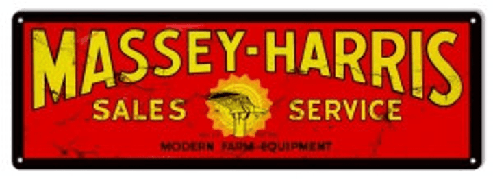 Massey Harris Sales Service Metal Sign vintage style retro farming garage art wall decor RG