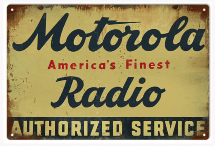 Motorola Radio Metal Sign 3 Sizes vintage style retro country advertising art wall decor RG