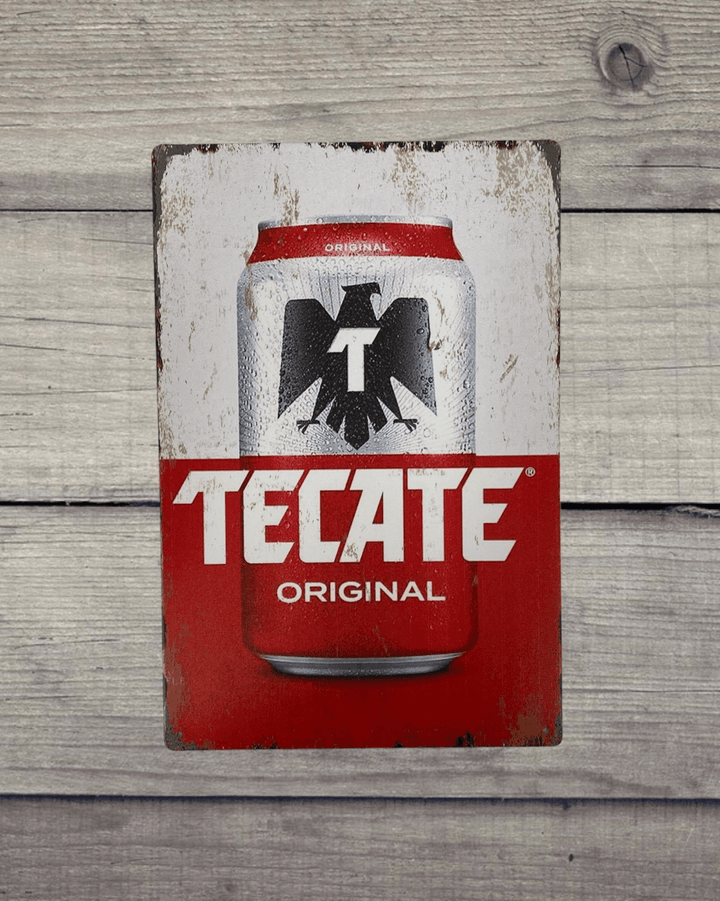 Tecate Beer Vintage Antique Collectible Tin Sign Metal Wall Decor Garage Man Cave Game Room Bar Fast Shipping