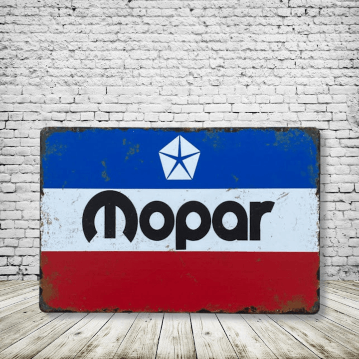 Mopar Dodge Vintage Style Antique Collectible Tin Sign Metal Wall Decor Garage Man Cave Game Room Bar Fast Shipping