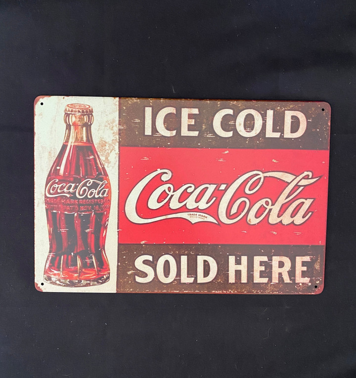 Coca Cola Vintage Antique Collectible Tin Sign Metal Wall Decor Garage Man Cave Game Room Bar Fast Shipping