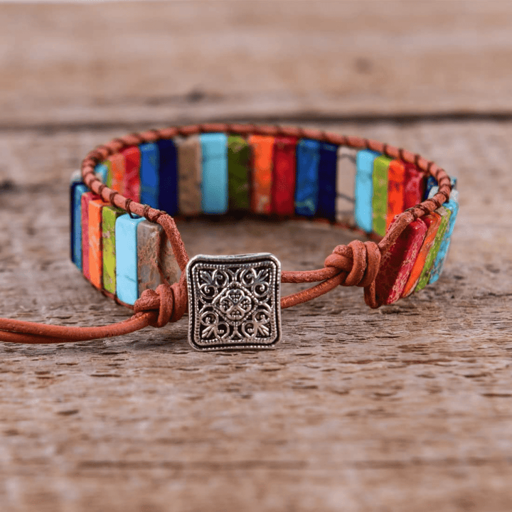7 Chakras Bracelet | Jasper Stones Bracelet | Mandala Boho Bracelet | Healing Bracelet | Colorful Stones Bracelet | Small Gifts
