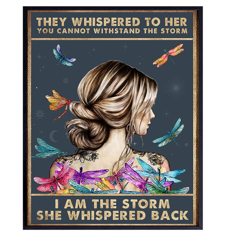 They Whispered to Her You Cannot Withstand The Storm Tin Sign