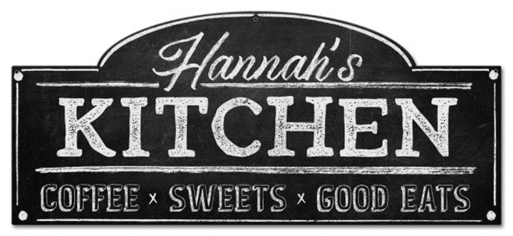 Personalized Kitchen Sign custom metal wall art sign wall decor american made nostalgic vintage style retro garage art ps960