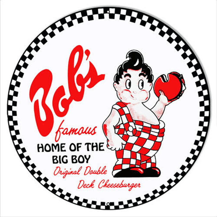 Bobs Famous Home Of The Big Boy Metal Sign 4 Sizes vintage style retro advertising art wall decor RG